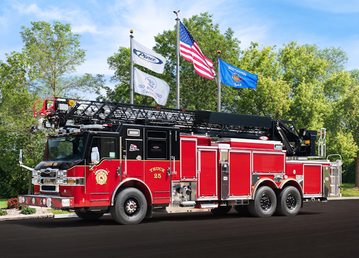 Truck 25, Built by Pierce Manufacturing, Put in Service by Provo, UT