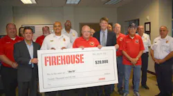 Firehouse and Endeavor Business Media made a $20,000 donation to the Nashville Fire Buffs Box 55 organization.