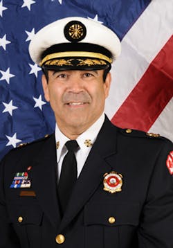 Chicago Fire Commissioner Jose Santiago. Chicago Fire Commissioner Jose Santiago.
