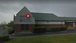 The BMO Harris Bank in Aurora, IL, where a robbery on Thursday, Sept. 13, 2018, later involved two firefighters helping to detain the suspect.