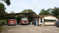 Orange County Fire Station 29, which will be officially closed on Oct. 1, 2018, is a converted mobile home with a tall car port to house fire apparatus.