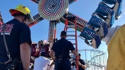 Central Pierce firefighters during a rescue at the Washington State Fair in Puyallup on Monday, Sept. 3, 2018. Central Pierce firefighters during a rescue at the Washington State Fair in Puyallup on Monday, Sept. 3, 2018.