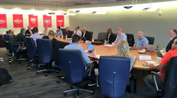Metropolitan fire chiefs attending the Urban Fire Forum at NFPA headquarters in Quincy, MA, on Thursday, Sept. 20, 2018.