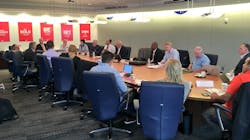 Metropolitan fire chiefs attending the Urban Fire Forum at NFPA headquarters in Quincy, MA, on Thursday, Sept. 20, 2018.