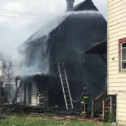 Chicago police were assisting firefighters during a fire at this Southeast Side home when two of them caught a 7-year-old boy who was tossed from a second-floor window on Sunday, Sept. 9, 2018.