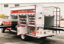 Most apparatus manufacturers will build apparatus with either roll-up doors or formed and welded doors.