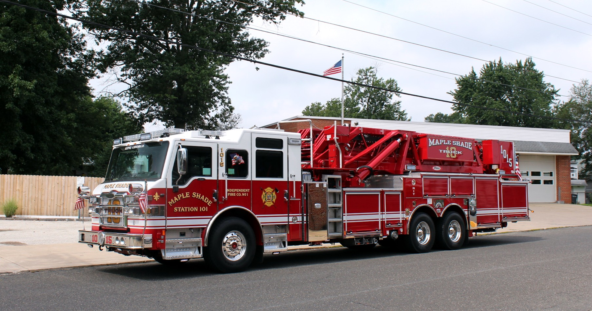 Maple Shade, NJ, Vol. Fire Dept. Gets 95foot Tower Firehouse