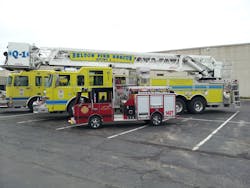 R•O•M makes roll-up doors in a variety of sizes from those found on large apparatus as well as custom-made units like those found on the golf-cart based fire-truck replica built by Robbie Smith, a volunteer firefighter from West Plaines, MO. R•O•M makes roll-up doors in a variety of sizes from those found on large apparatus as well as custom-made units like those found on the golf-cart based fire-truck replica built by Robbie Smith, a volunteer firefighter from West Plaines, MO.