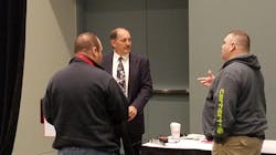 FDNY Lt. Michael Scotto, center, speaks with students who attended his class at Firehouse Expo in Nashville. FDNY Lt. Michael Scotto, center, speaks with students who attended his class at Firehouse Expo in Nashville.