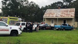 Louisiana state fire officials on scene after a fatal fire in the Baton Rouge area. Louisiana state fire officials on scene after a fatal fire in the Baton Rouge area.
