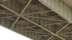 A view of the maintenance catwalks beneath the Blanchette Bridge in St. Charles, MO, where a man became stuck and had to be rescued by firefighters on Tuesday, Oct. 23, 2018. A view of the maintenance catwalks beneath the Blanchette Bridge in St. Charles, MO, where a man became stuck and had to be rescued by firefighters on Tuesday, Oct. 23, 2018.