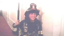 Country Club Hills, IL, firefighter Dena Lewis-Bystrzycki.