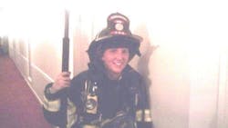 Country Club Hills, IL, firefighter Dena Lewis-Bystrzycki.