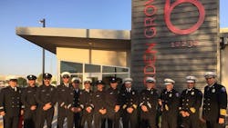 Garden Grove firefighters and officers during a ribbon-cutting ceremony to open a new station on Tuesday, Oct. 23, 2018. Garden Grove firefighters and officers during a ribbon-cutting ceremony to open a new station on Tuesday, Oct. 23, 2018.