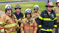 Local politicians gear up alongside firefighters during a training session provided by the Jeffersonville Fire Department on Saturday, Oct. 27, 2018.
