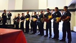 Springfield Fire Rescue's newest class of recruits takes the oath in August 2018. Springfield Fire Rescue's newest class of recruits takes the oath in August 2018.