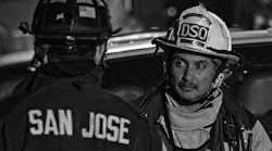 Acting San Jose Fire Chief Robert Sapien, Jr., right, has been appointed to the job on a permanent basis.