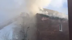 Smoke pours from an abandoned building in St. Louis where a firefighter was injured in a floor collapse during a fire on Tuesday. Oct. 23, 2018. Smoke pours from an abandoned building in St. Louis where a firefighter was injured in a floor collapse during a fire on Tuesday. Oct. 23, 2018.