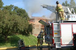 During incidents that involve exterior exposure to products of combustion and or running apparatus in close proximity of each other, air monitoring should be considered for the protection of crewmembers in that area. During incidents that involve exterior exposure to products of combustion and or running apparatus in close proximity of each other, air monitoring should be considered for the protection of crewmembers in that area.