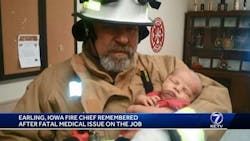 Earling Fire Chief Tom Henrich. Earling Fire Chief Tom Henrich.