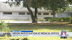 A cryptic graffiti message is scrawled across a building in Eustis, FL, that may be the work of the same person who set 10 cars on fire in an adjacent parking lot on Sunday, Nov. 18, 2018. A cryptic graffiti message is scrawled across a building in Eustis, FL, that may be the work of the same person who set 10 cars on fire in an adjacent parking lot on Sunday, Nov. 18, 2018.