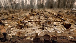 The outlines of mobile homes are all that remain in the Ridgewood Mobile Home Park in Paradise, CA, on Monday, Nov. 12, 2018, after the devastation of the Camp fire. The outlines of mobile homes are all that remain in the Ridgewood Mobile Home Park in Paradise, CA, on Monday, Nov. 12, 2018, after the devastation of the Camp fire.