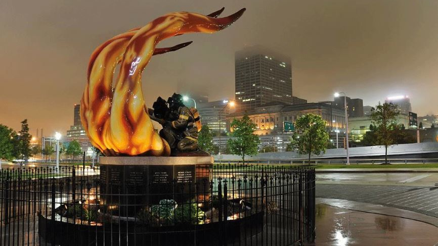 The Cleveland Fallen Firefighters Memorial.