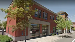 Eugene-Springfield Fire Station 1 in Eugene, OR, where firefighters were returning from a call and found a man trying to break into a nearby store on Tuesday, Nov. 27, 2018.