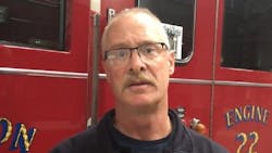 Lexington firefighter Gavin McMenama. Lexington firefighter Gavin McMenama.