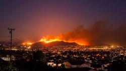 The Hill Fire in Ventura County, CA, on Thursday, Nov. 8, 2018. The Hill Fire in Ventura County, CA, on Thursday, Nov. 8, 2018.