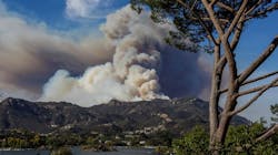 The Woolsey fire burns above the Lake Sherwood community in the Santa Monica Mountains in Ventura County, CA, on Tuesday, Nov. 13, 2018. The Woolsey fire burns above the Lake Sherwood community in the Santa Monica Mountains in Ventura County, CA, on Tuesday, Nov. 13, 2018.