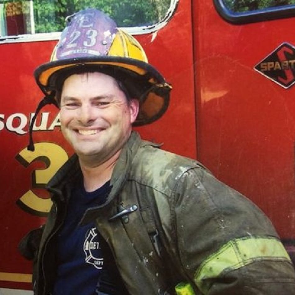 Detroit firefighter Michael Lubig.