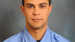 FDNY firefighter James Lugo with Engine 320 in Flushing, Queens.