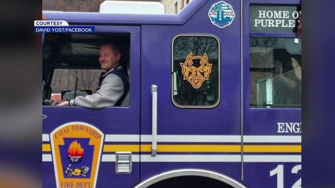 Firefighter Scott Dannheimer, 53, of Shamokin, PA.
