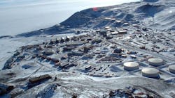 An aerial view of McMurdo Station, a U.S. research facility in Antarctica where two contract firefighters were killed on Wednesday, Dec. 12, 2018. An aerial view of McMurdo Station, a U.S. research facility in Antarctica where two contract firefighters were killed on Wednesday, Dec. 12, 2018.