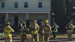 Firefighters with Citizens Fire & Rescue in Mechanicsburg, PA, in October 2017. Firefighters with Citizens Fire & Rescue in Mechanicsburg, PA, in October 2017.