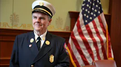 Quincy Fire Chief Jack Cadegan at his official swearing in ceremony on Monday, Dec. 17, 2018.