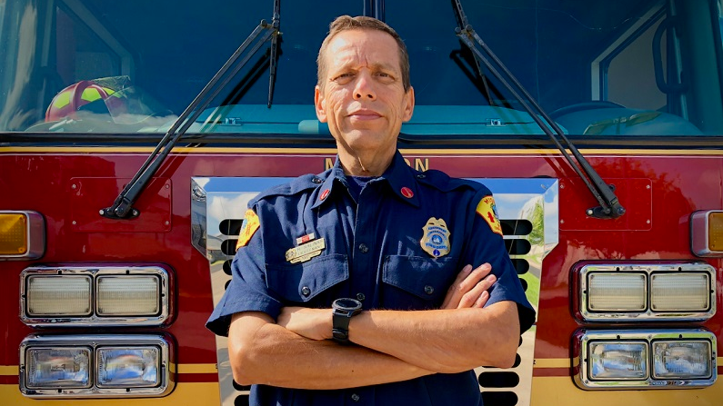 Mission firefighter Homer Salinas.