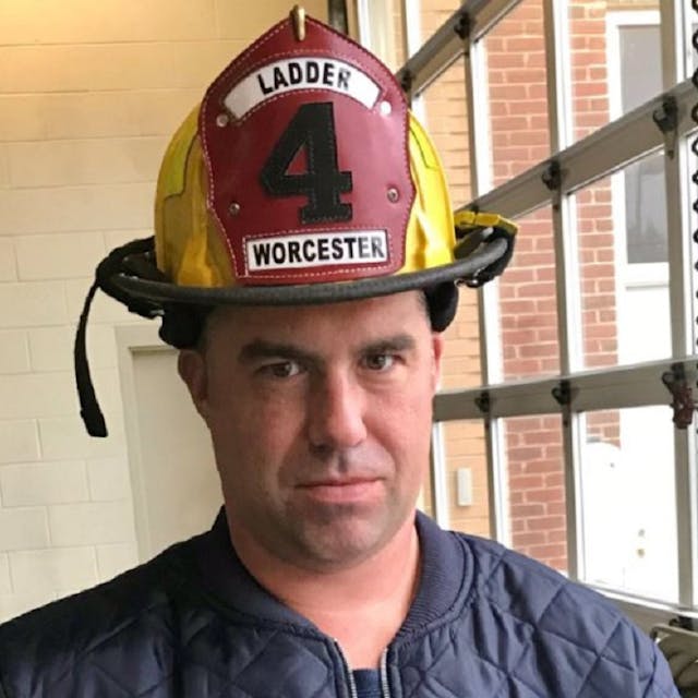 Worcester firefighter Christopher Roy.