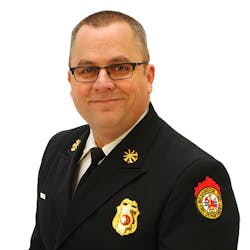 New Washington Township, OH, Fire Chief Scott Kujawa. New Washington Township, OH, Fire Chief Scott Kujawa.
