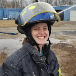 Mizpah firefighter Natalie Dempsey. Mizpah firefighter Natalie Dempsey.