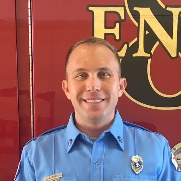 Riviera Beach, FL, Fire Rescue Department Firefighter Daniel Rush is one of the recipients of NSU’s first responders’ tuition discount for full-time firefighters, paramedics and EMTs.