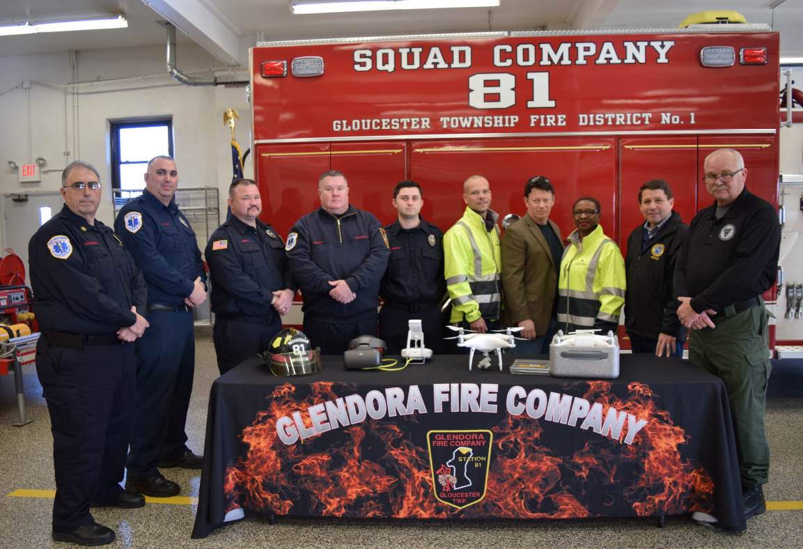 The event featured formal remarks from Chief Michael Ricciardelli of Glendora Fire Company, CEO Mark Langley of Airborne Works and others, as well as the presentation of the drone to the fire company.