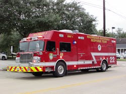 Hazmat Unit 1 is a 2015 Spartan and is generally the first unit out on a hazmat call. Hazmat Unit 1 is a 2015 Spartan and is generally the first unit out on a hazmat call.