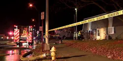 Truro Township, OH, firefighters rescued a 15-year-old boy with an autism disorder from the second floor of a burning apartment building Sunday night.