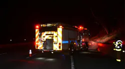 Chesterfield Fire and EMS Engine 17 was struck by a vehicle.