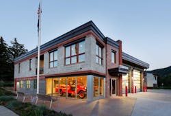 The Basalt Fire Department&apos;s station after a renovation to ease second-floor access.