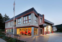 The Basalt Fire Department's station after a renovation to ease second-floor access. The Basalt Fire Department's station after a renovation to ease second-floor access.