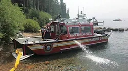 This Lake Assault Boats fire and rescue craft now on duty with the Tahoe Douglas Fire Protection District (TDFPD) in Lake Tahoe, Nevada, was named one of WorkBoat magazine’s “10 Significant Boats of 2018” at the International WorkBoat Show in New Orleans, Louisiana.