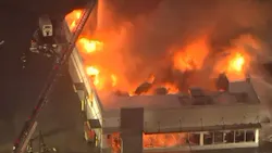 Around 35 firefighters battled a fast-moving fire Thursday that engulfed a McDonald's in Aurora, IL, that had been closed for remodeling. Around 35 firefighters battled a fast-moving fire Thursday that engulfed a McDonald's in Aurora, IL, that had been closed for remodeling.